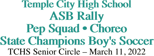 Temple City High School ASB Rally Pep