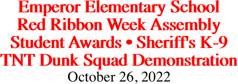 Emperor Elementary School Red Ribbon Week