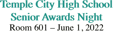 Temple City High School Senior Awards