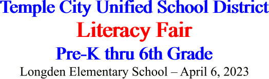 Temple City Unified School District Literacy