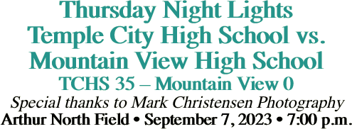 Thursday Night Lights Temple City High