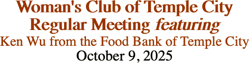 Woman's Club of Temple City Regular