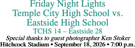Friday Night Lights Temple City High