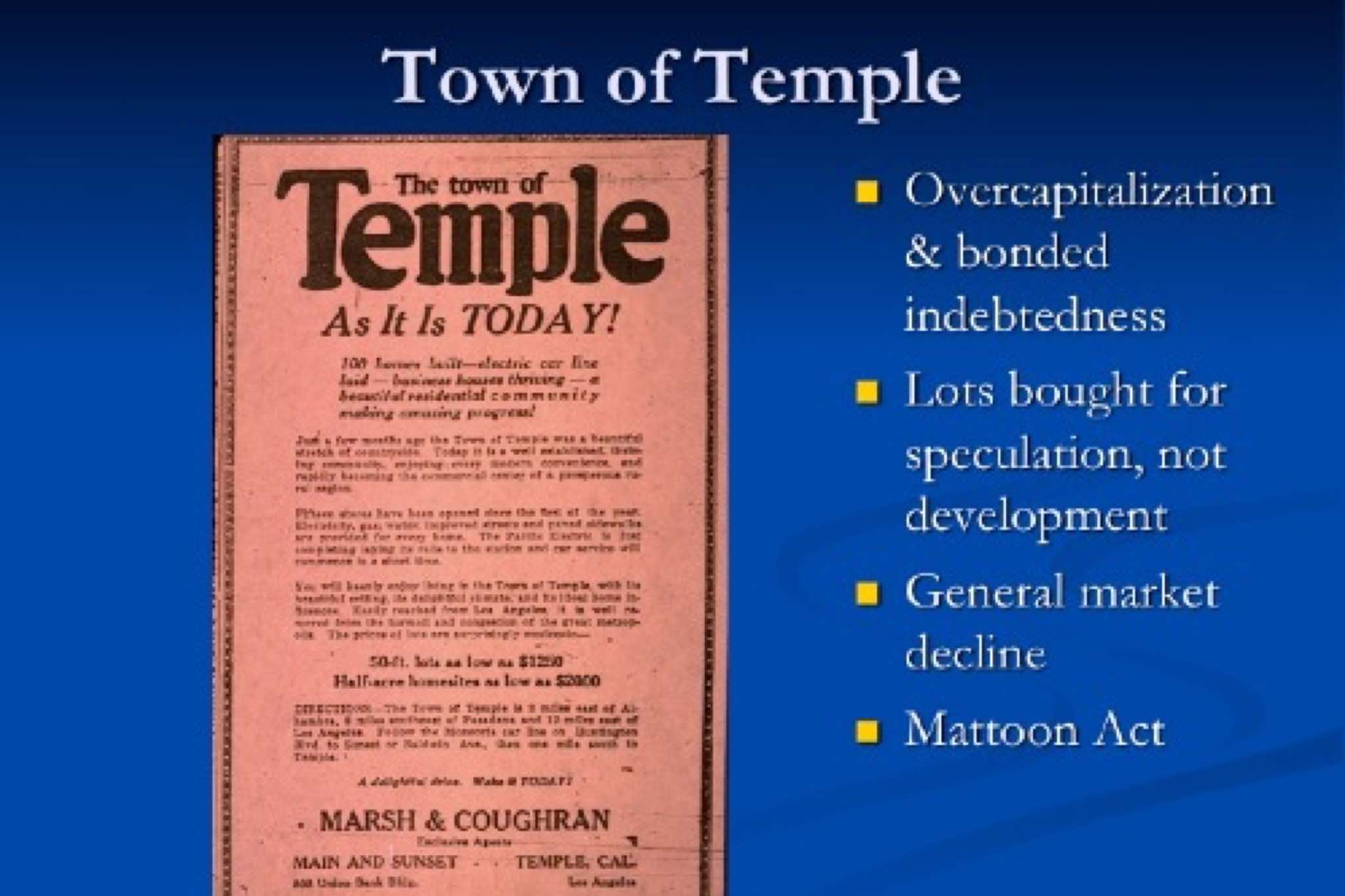 History of Temple City