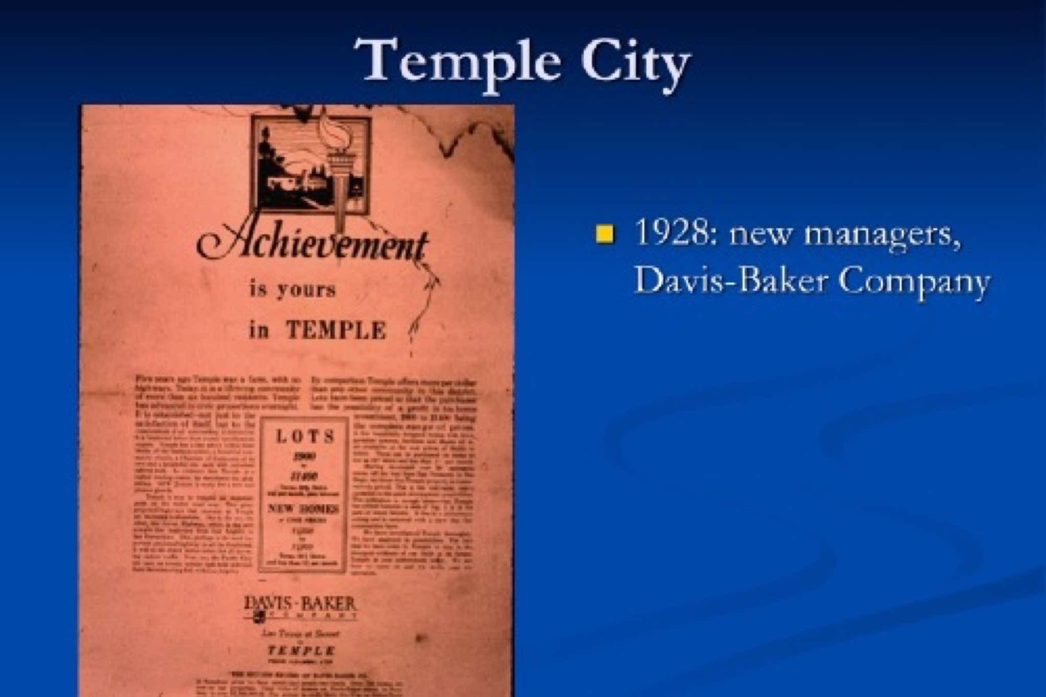 History of Temple City