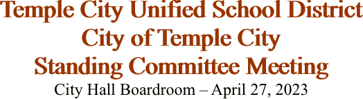 Temple City Unified School District City