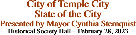 City of Temple City State of