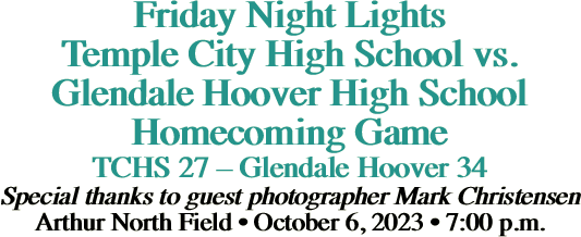 Friday Night Lights Temple City High