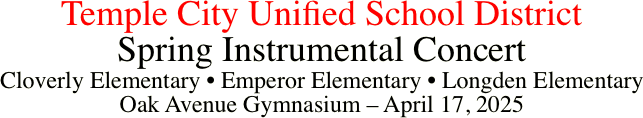 Temple City Unified School District
