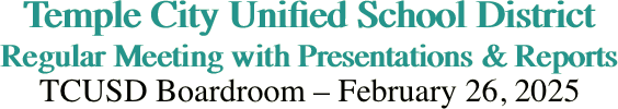 Temple City Unified School District