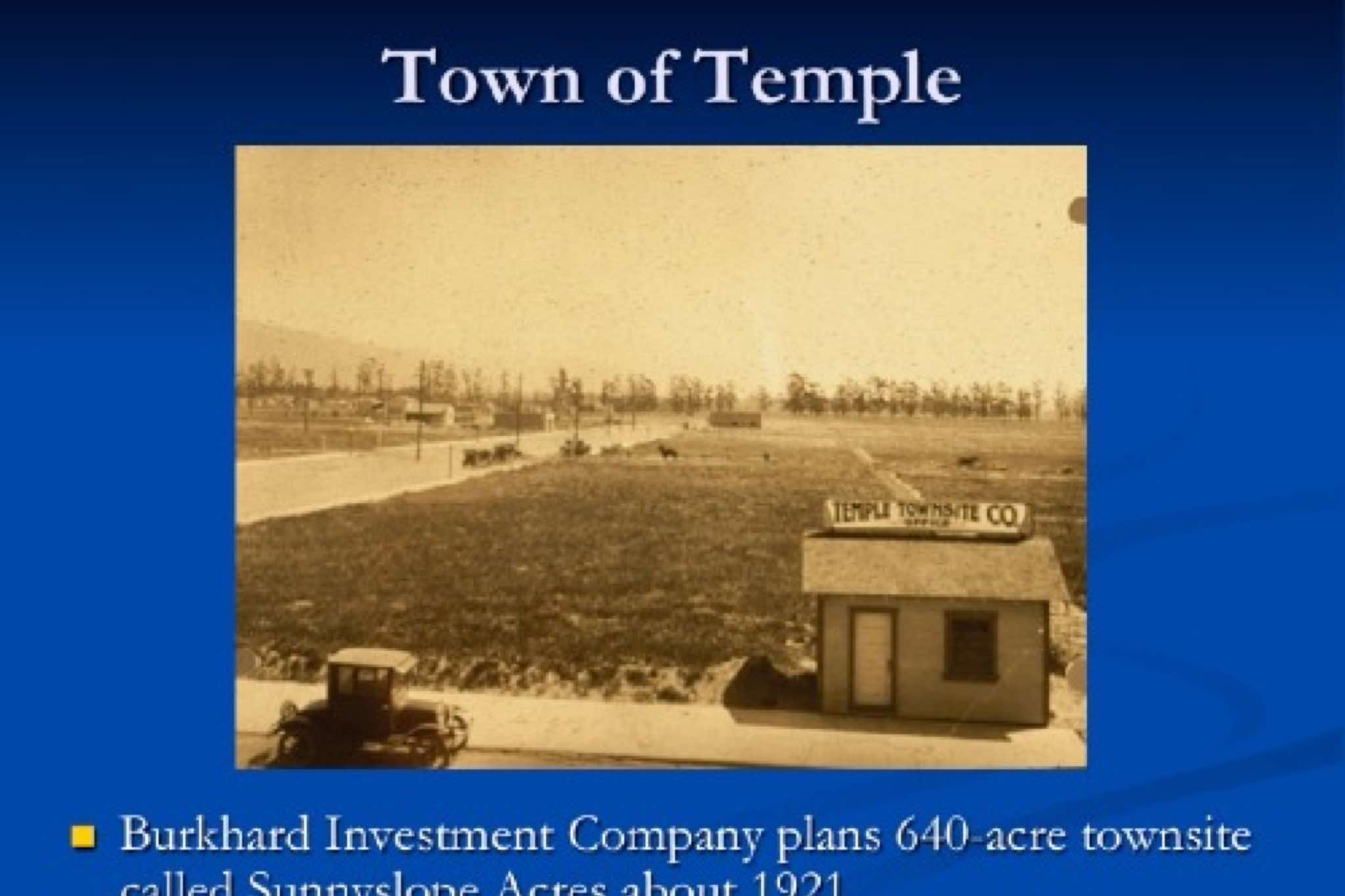History of Temple City
