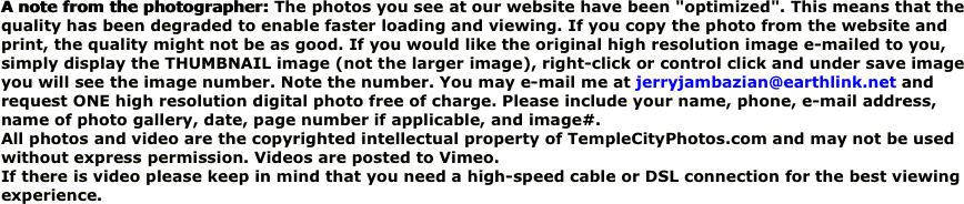 A note from the photographer: